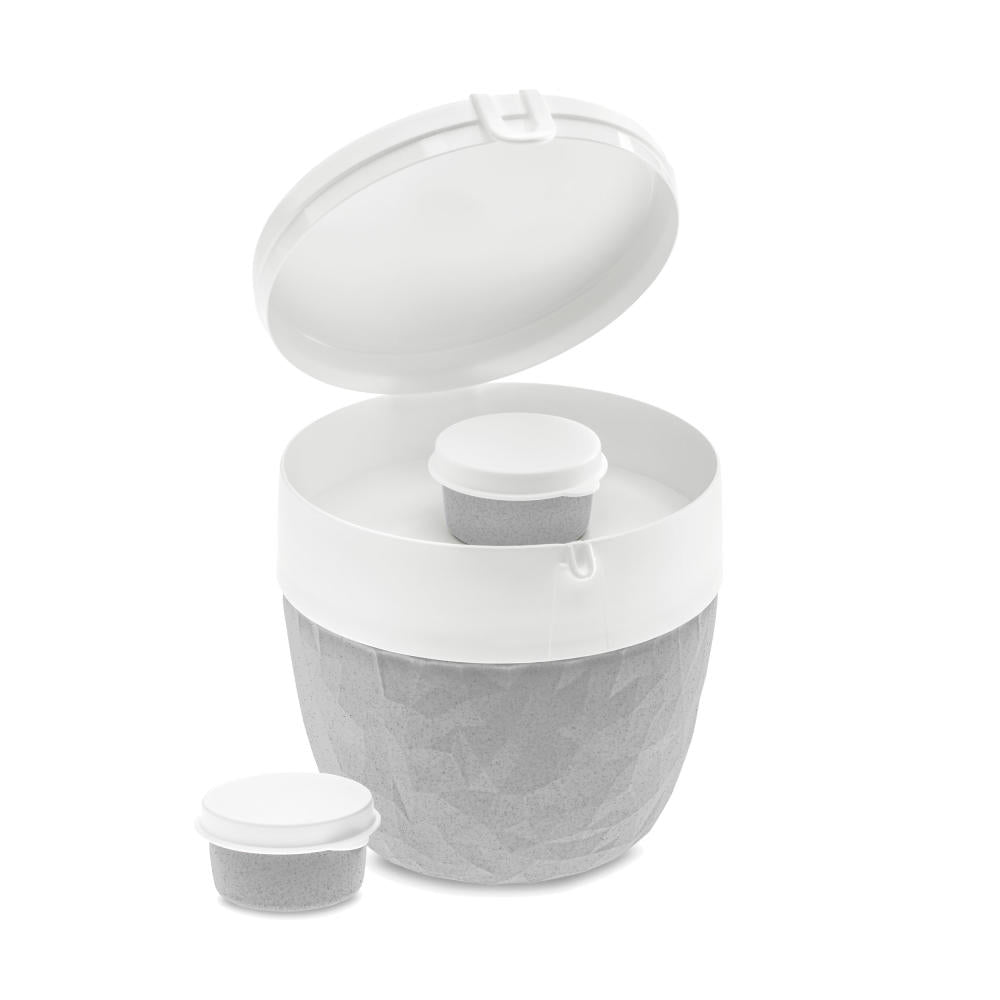 Koziol Bentobox Club, Bento Box, Food Container, Lunch Box, Thermoplastic, Organic Grey, 3198670