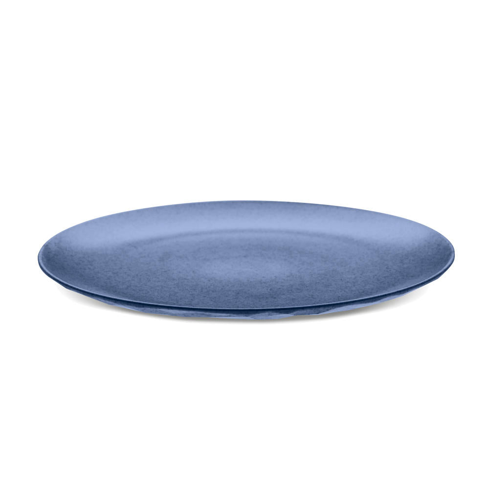 Koziol Flat Plate Club Plate L, Dinner Plate, Dinner Plate, Thermoplastic Plastic, Organic Blue, 4005671