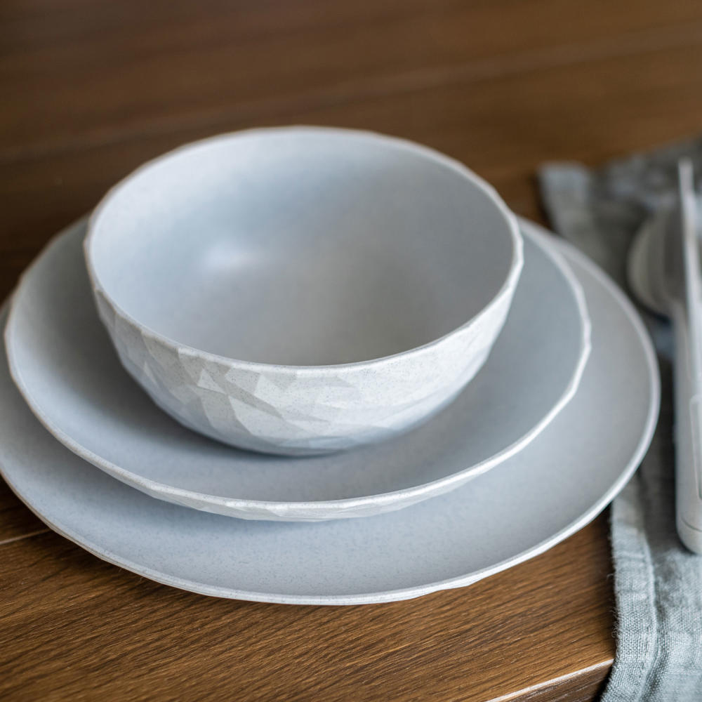 Koziol Flat Plate Club Plate L, Dinner Plate, Dinner Plate, Thermoplastic Plastic, Organic Blue, 4005671
