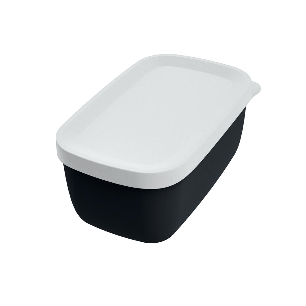 Koziol Liquid safe box Candy S, sauce container, liquid container, food container, thermoplastic, Cosmos Black, 3199526