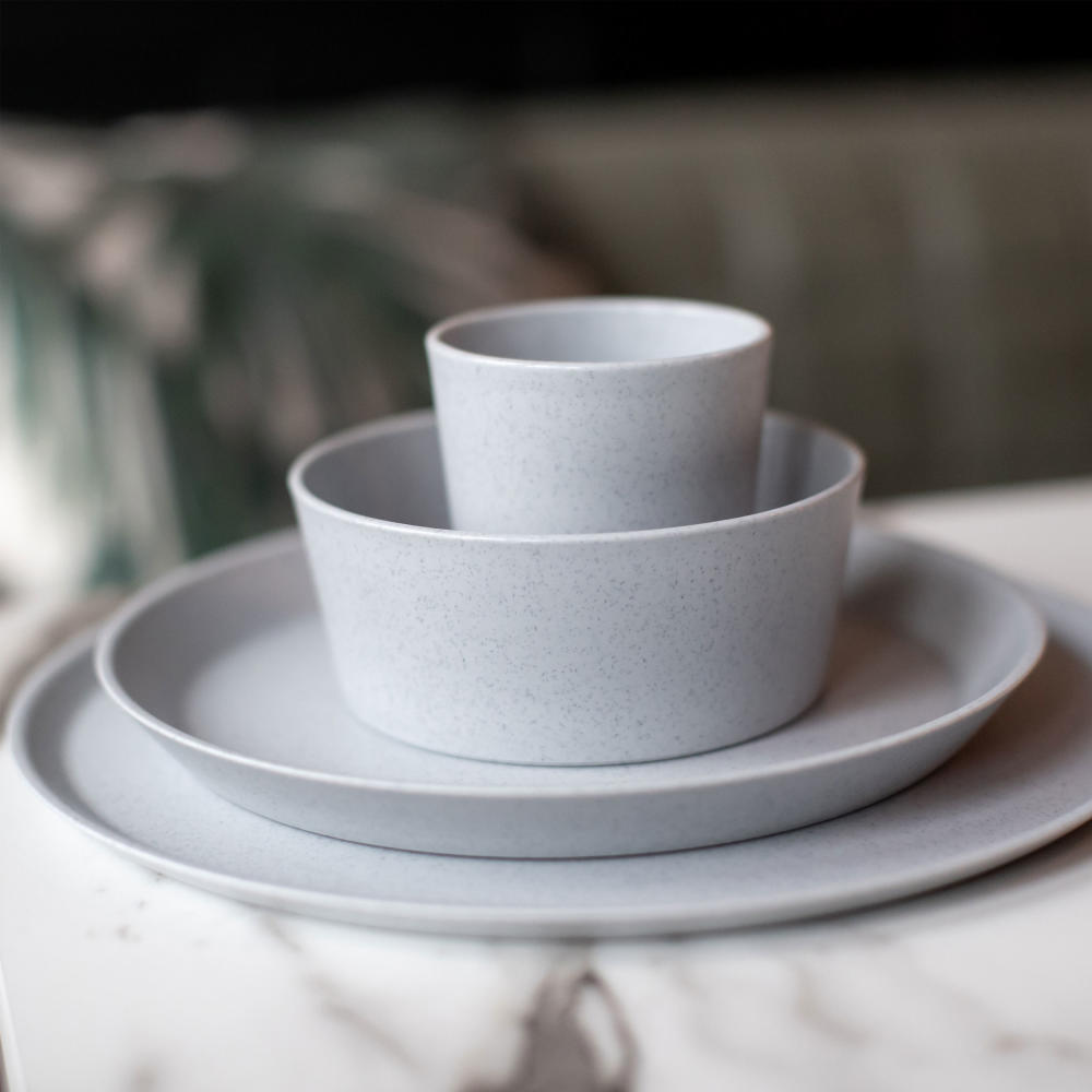 Koziol Schale Connect M, Schüssel, Schale, Bowl, Thermoplastischer Kunststoff, Organic Grey, 890 ml, 3171670