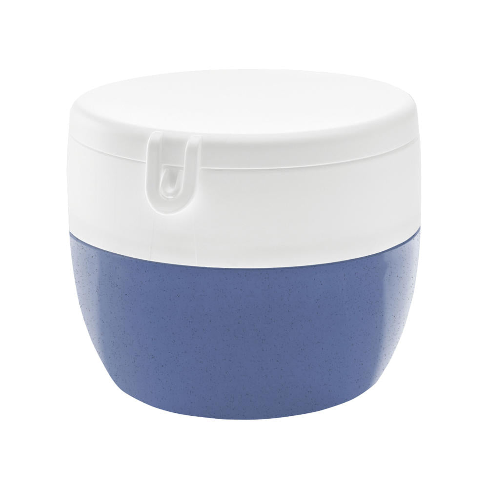 Koziol Bentobox M, Bento Box, Speisegefäß, Lunchbox, Thermoplastischer Kunststoff, Organic Blue, 3-teilig, 3197671