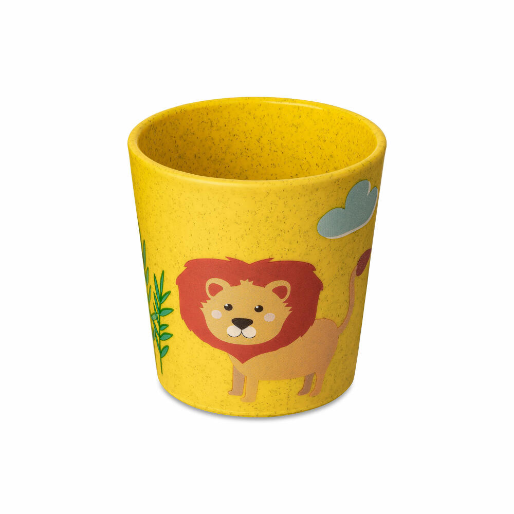 Koziol Becher Connect Cup S Africa, Kinderbecher, Kunststoff-Holz-Mix, Organic Yellow, 190 ml, 1415681