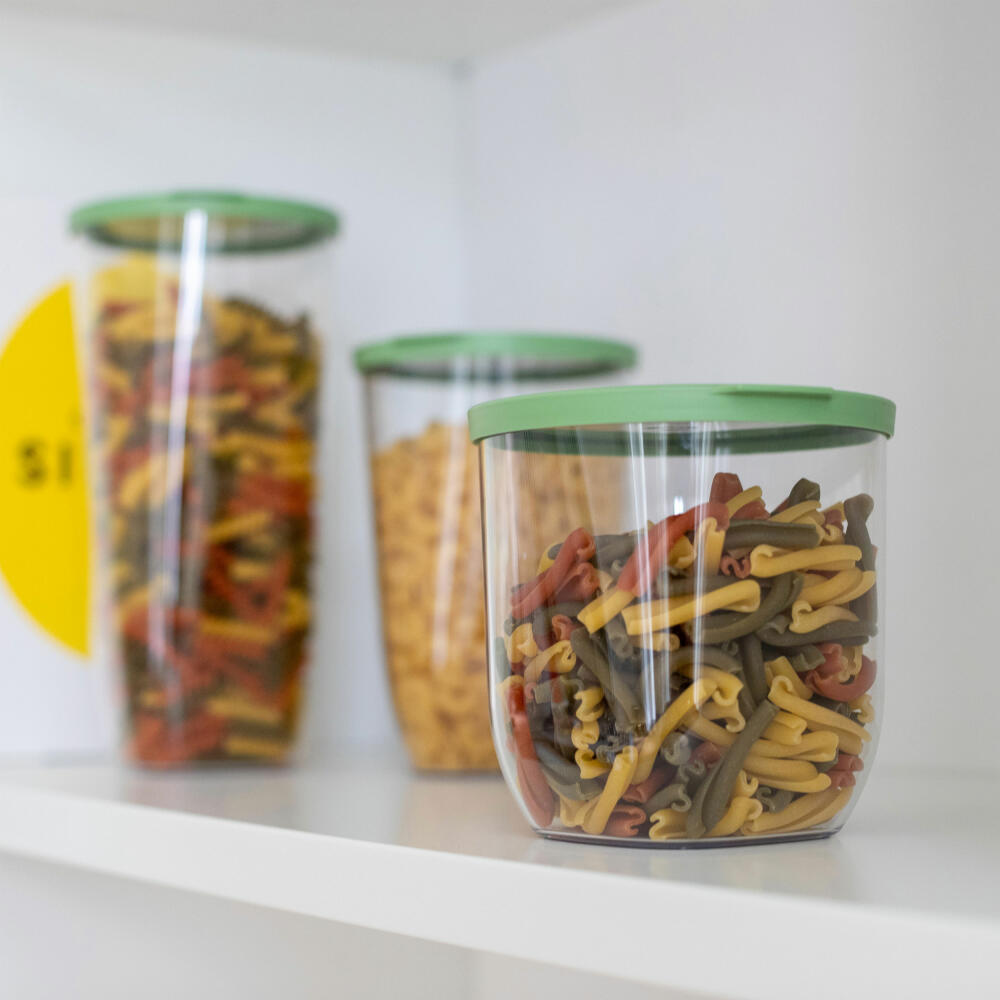 Koziol storage container Connect Dry Storage L, airtight storage container, plastic, Nature Leaf Green, 2 L, 4063703