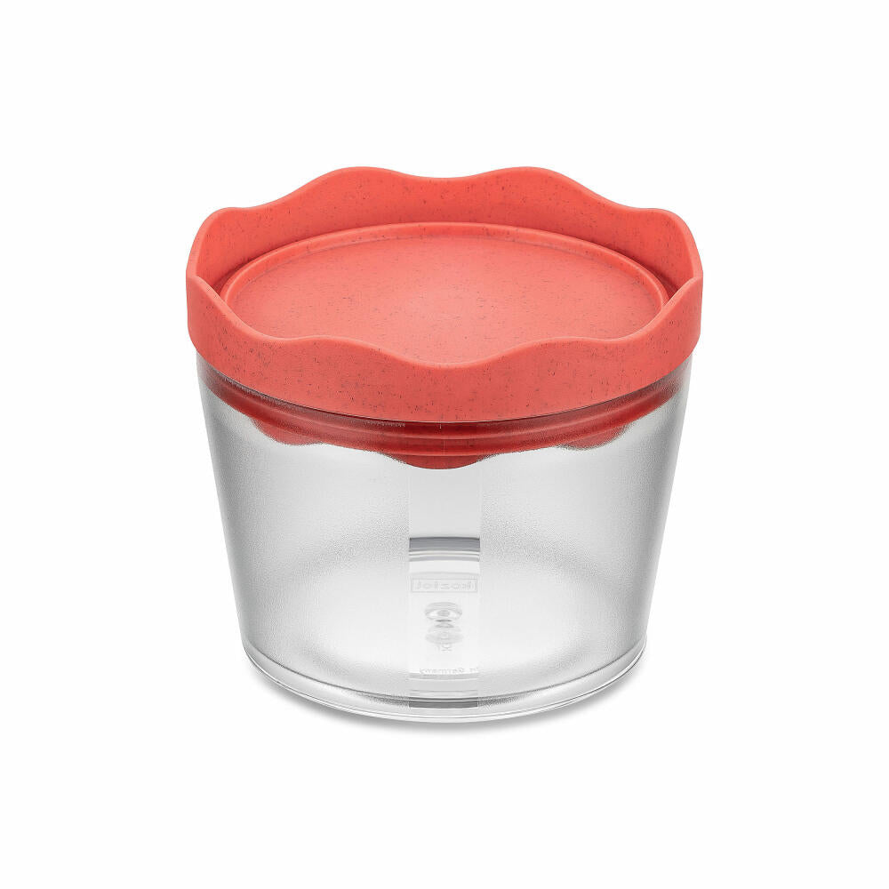 Koziol storage container Prince S, airtight storage container, plastic, Nature Coral, 300 ml, 7084704