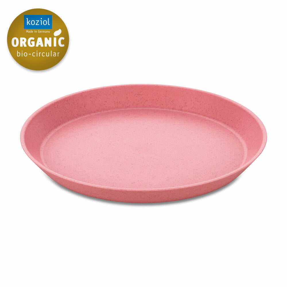 Koziol Small Plate Connect Plate, Cake Plate, Plastic, Organic Strawberry Ice Cream, 20.5 cm, 3100707