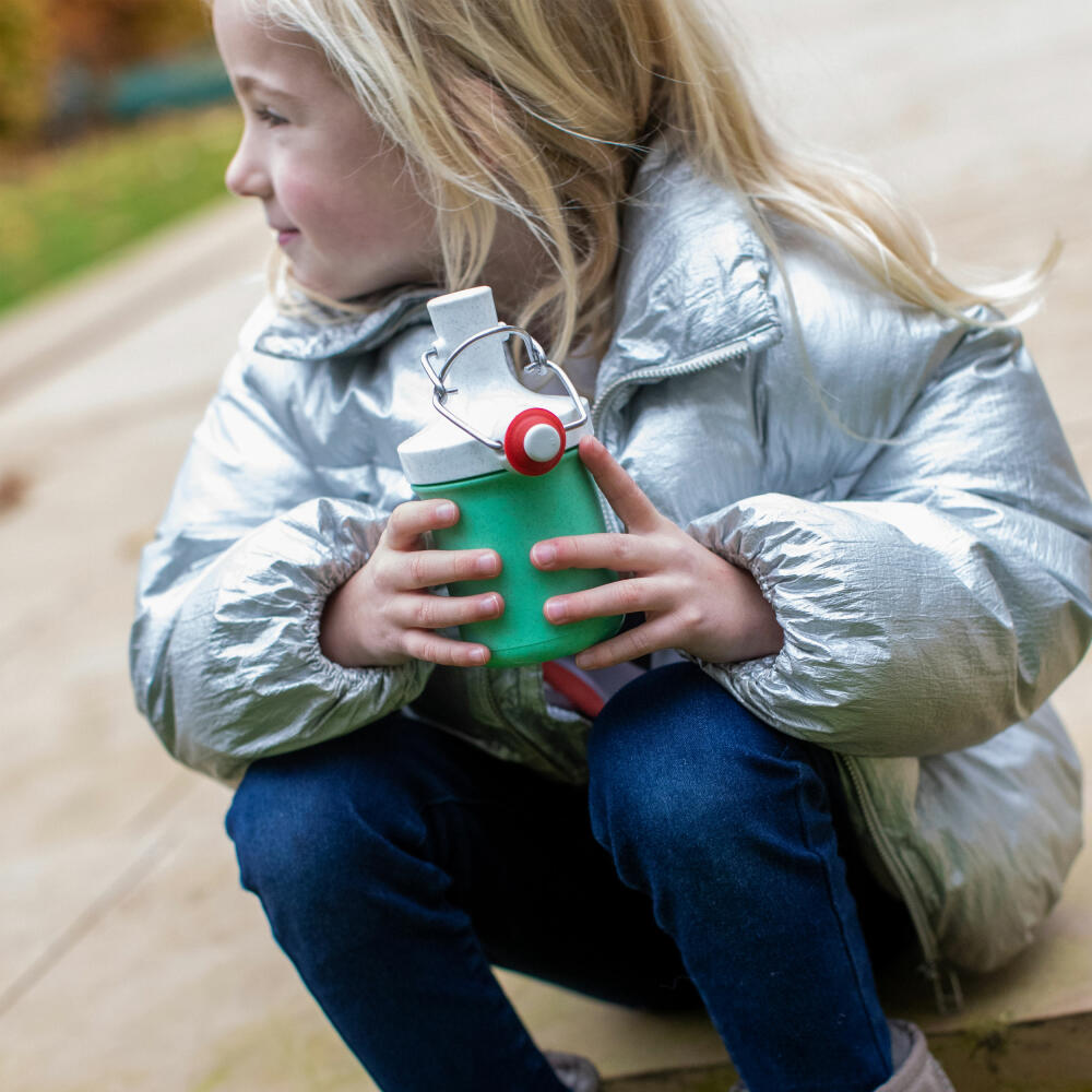 Koziol drinking bottle Plopp To Go Mini, plastic, Organic Apple Green, 200 ml, 4014708