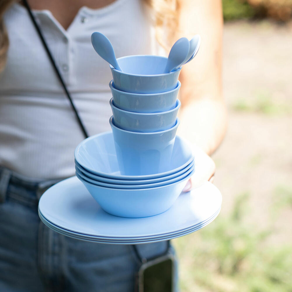 Koziol Nora Plate S, dessert plate, plastic, Sweet Blue, 21 cm, 8065720