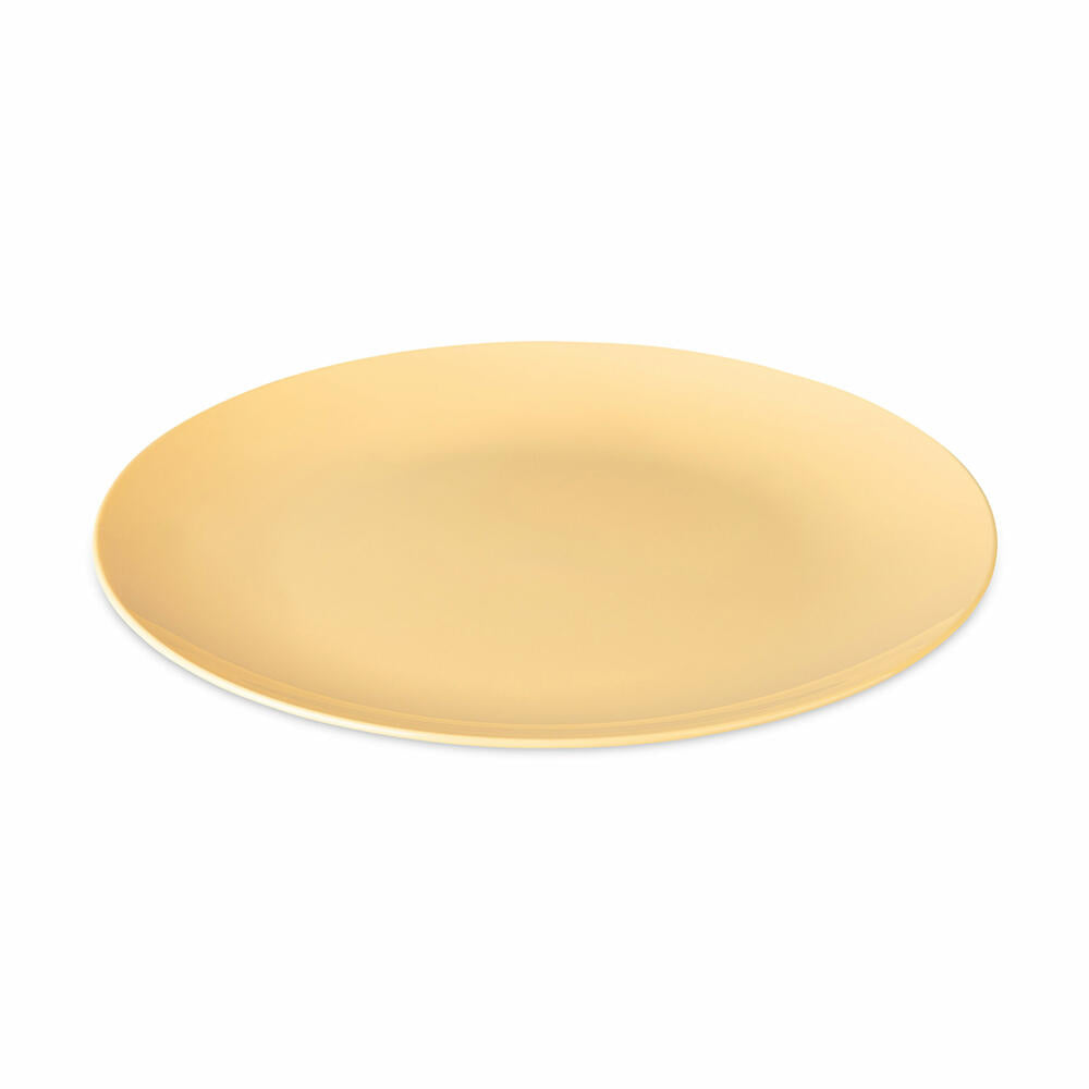 Koziol Nora Plate S, dessert plate, plastic, Sweet Yellow, 21 cm, 8065723