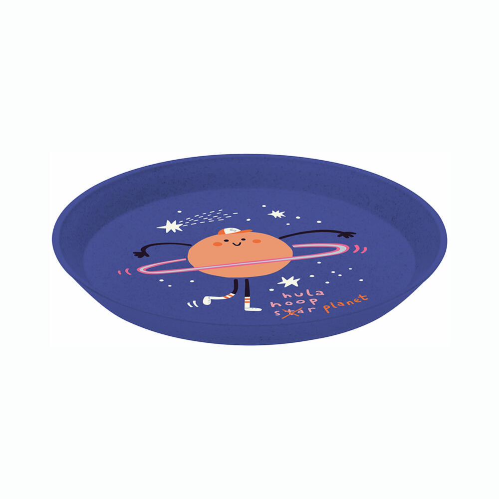 Koziol Plate Connect Plate Space, dessert plate, plastic, organic blue, 20.5 cm, 8334746