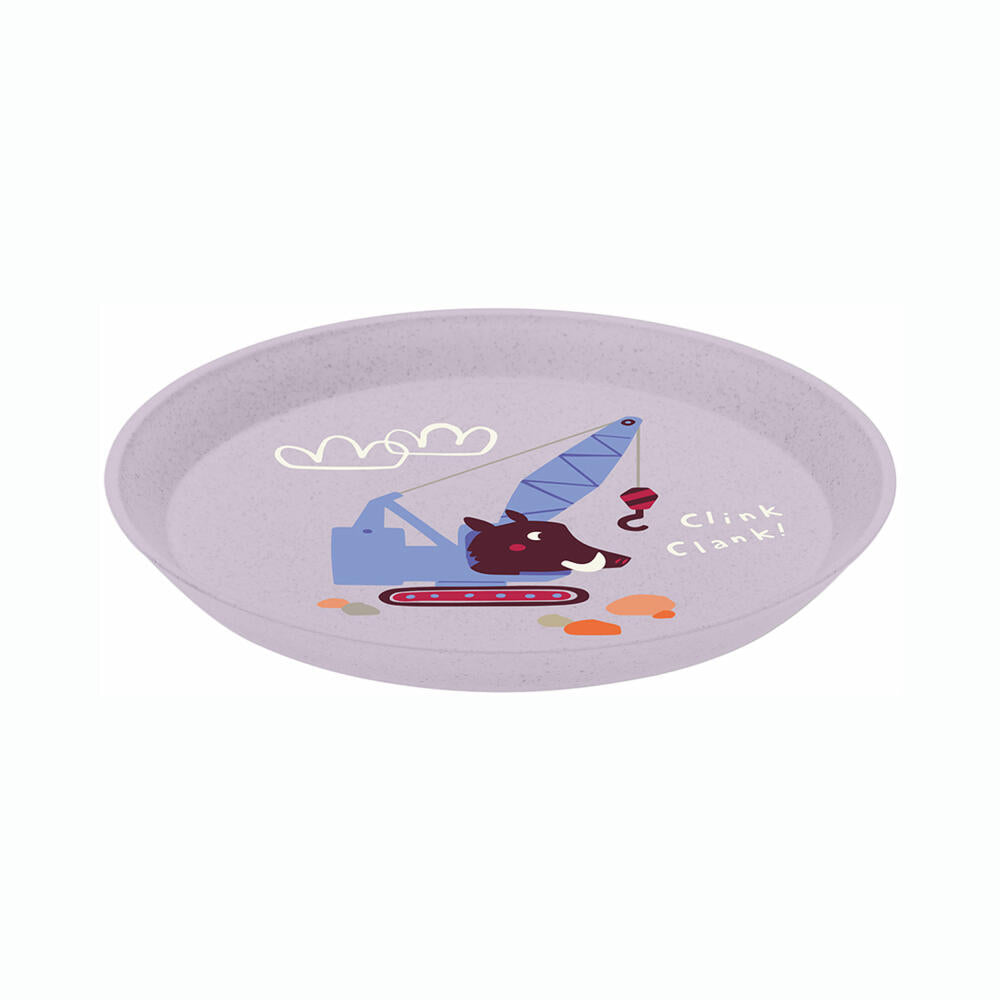 Koziol Plate Connect Plate Trucks, dessert plate, plastic, Organic Gray, 20.5 cm, 8335747