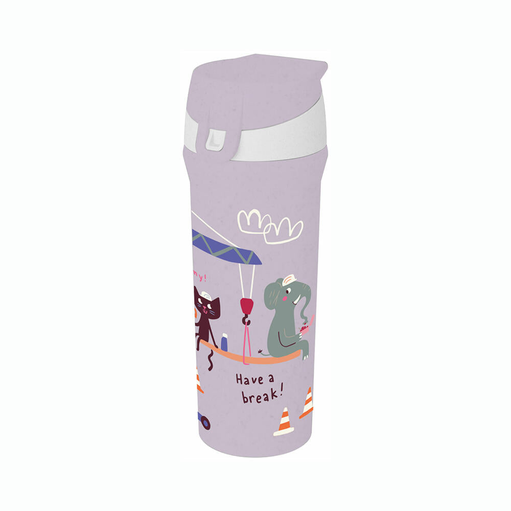 Koziol drinking bottle Stan Trucks, water bottle, plastic, Organic Grey, 500 ml, 8351747