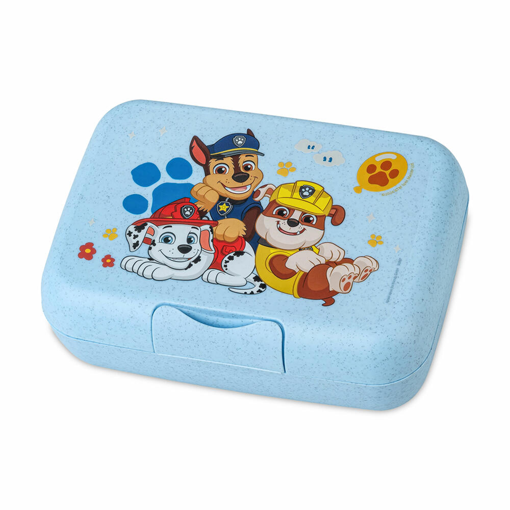Koziol Lunchbox Candy L Grow Paw Patrol with Divider Tray, Breakfast Box, Plastic, Organic Sky Blue, 8314736