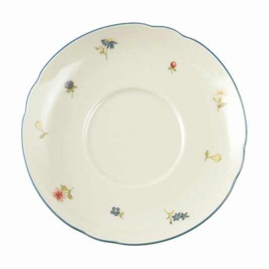 Seltmann Weiden Marie-Luise Untertasse, zur Suppentasse, Unterteller, Porzellan, Streublume, Ø 16.1 cm, 001.291944
