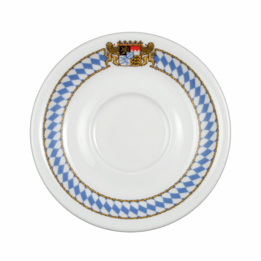 Seltmann Weiden Compact Untertasse, für Kaffeetasse, Unterteller, Porzellan, Bayern Dekor, Ø 14.7 cm, 001.475323