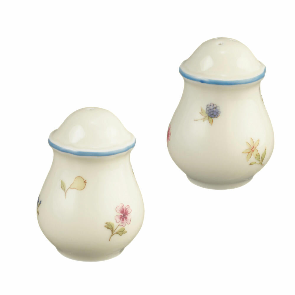 Seltmann Weiden Marie-Luise salt and pepper shakers, 2-piece, salt shaker, pepper shaker, scattered flower, 001.294023