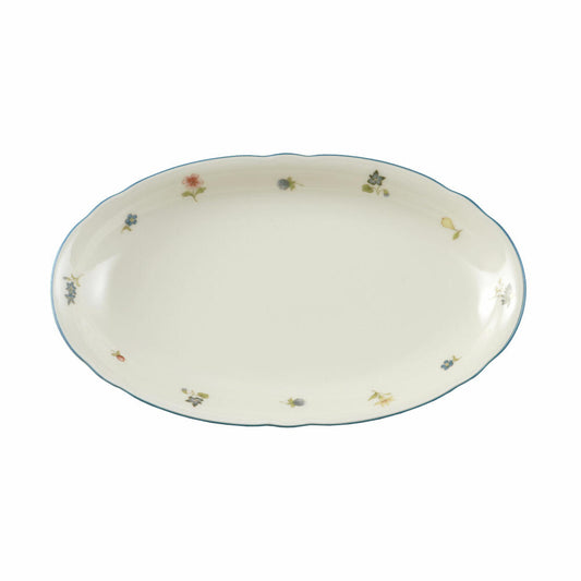 Seltmann Weiden Servierplatte oval Marie-Luise Streublume, Porzellan, Bunt, 23.5 x 14 cm, 001.293537