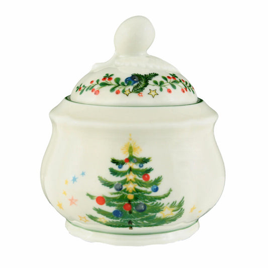 Seltmann Weiden Marie-Luise Zuckerdose, Zucker Dose, Aufbewahrung, Porzellan, Weihnachten, 210 ml, 001.298024