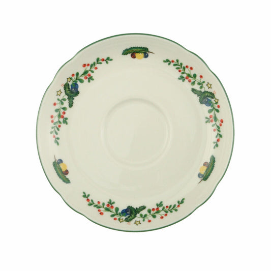 Seltmann Weiden Marie-Luise Untertasse, zur Teetasse, Unterteller, Porzellan, Weihnachten, Ø 13 cm, 001.298952