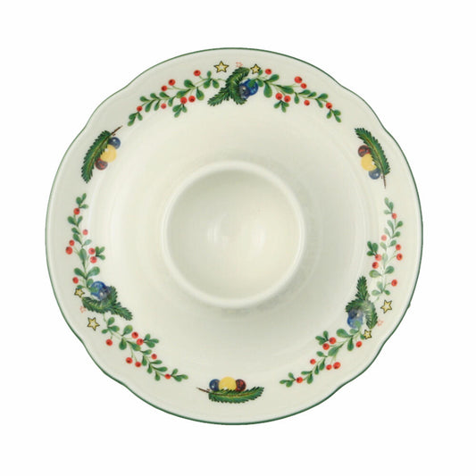 Seltmann Weiden Marie-Luise Eierbecher mit Ablage, Eierhalter, Eier Becher, Porzellan, Weihnachten, 001.293485
