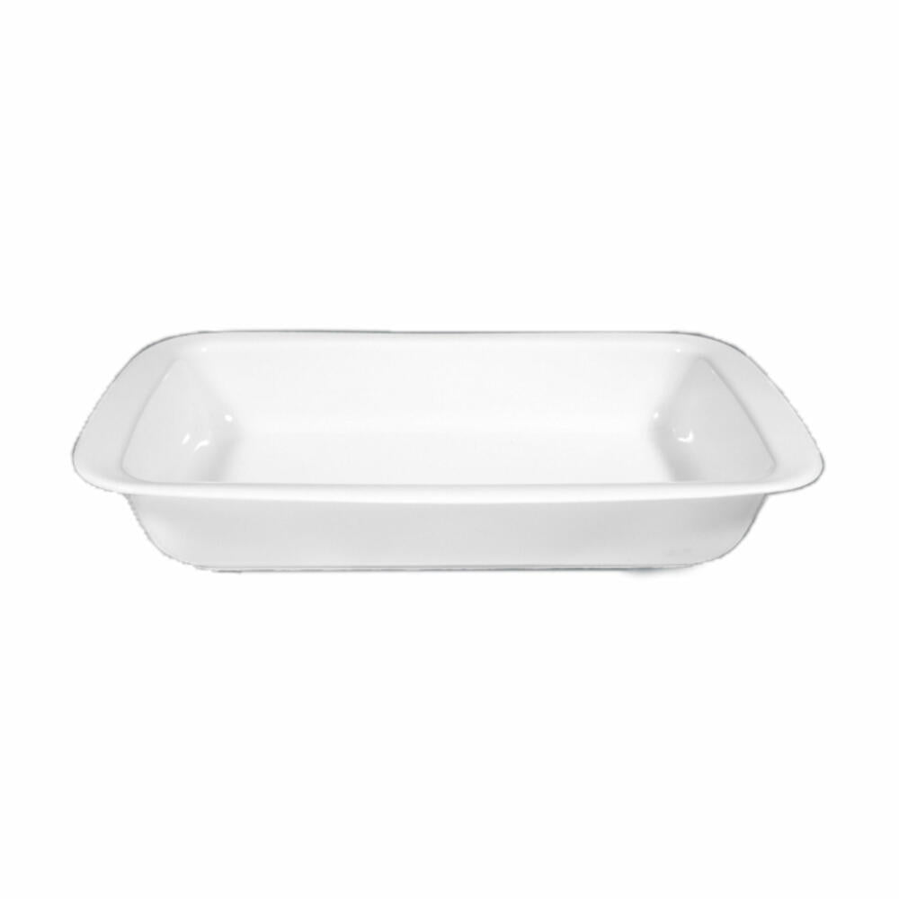 Seltmann Weiden Lukullus casserole dish square, oven dish, baking dish, porcelain, white, 38 cm, 001.104127