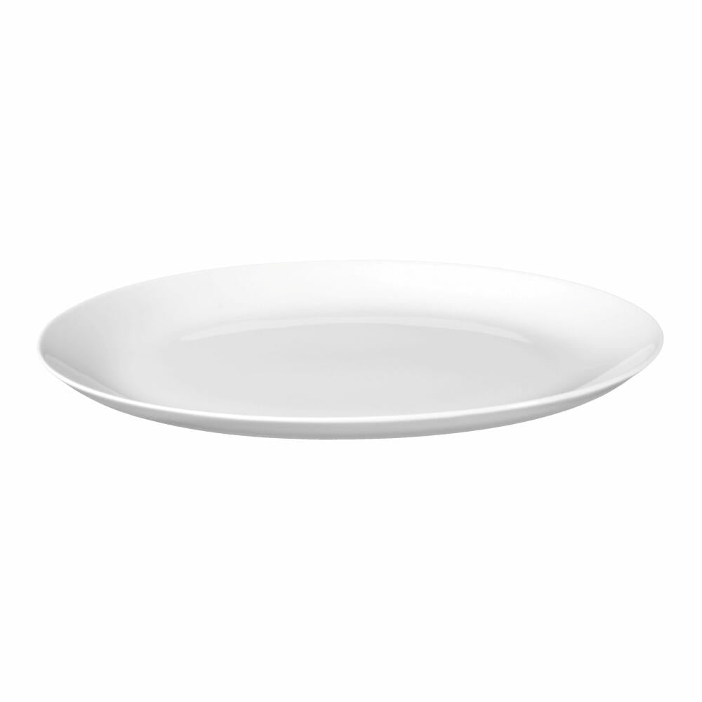 Seltmann Weiden Lido Platter Oval, Serving Platter, Serving Plate, Porcelain, White, 28.2 x 19 cm, 001.200454