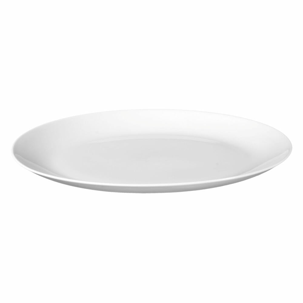 Seltmann Weiden Lido Platter Oval, Serving Platter, Serving Plate, Porcelain, White, 31.3 x 21.1 cm, 001.200530