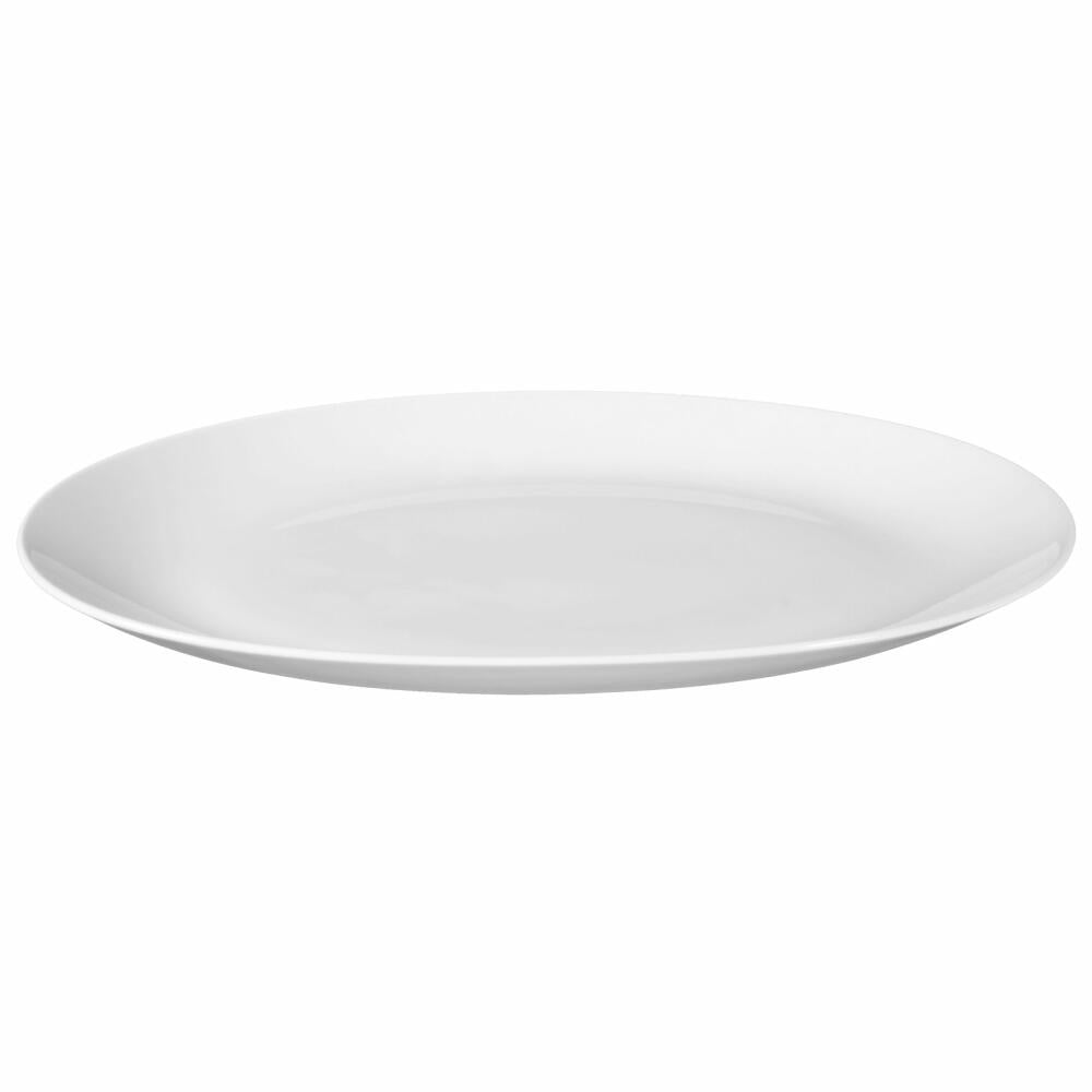 Seltmann Weiden Lido Platter Oval, Serving Platter, Serving Plate, Porcelain, White, 38.4 x 26.3 cm, 001.200682