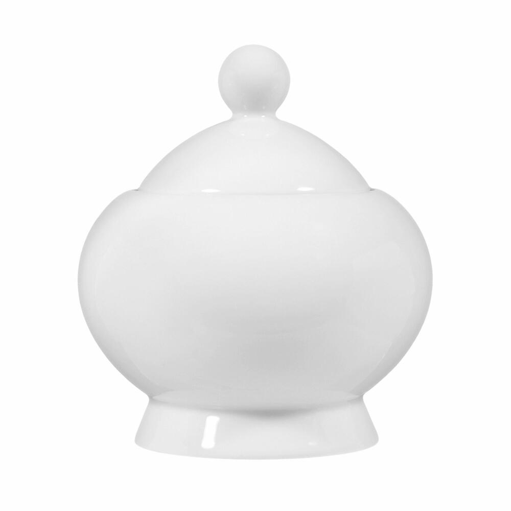 Seltmann Weiden Lido sugar bowl, sugar bowl, storage, porcelain, white, 250 ml, 001.202468