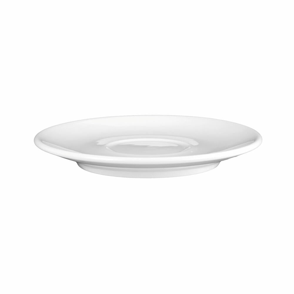 Seltmann Weiden Modern Life saucer, for espresso cup, underplate, porcelain, white, Ø 12.7 cm, 001.657583