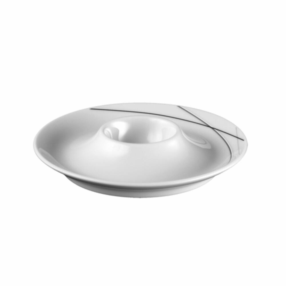 Seltmann Weiden Trio Eierbecher mit Ablage, Eierhalter, Eier Becher, Porzellan, Highline, 001.696987