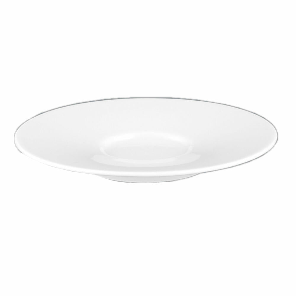Seltmann Weiden No Limits Kombi-Untertasse, Unterteller, Porzellan, Weiß, Ø 14.3 cm, 001.710905