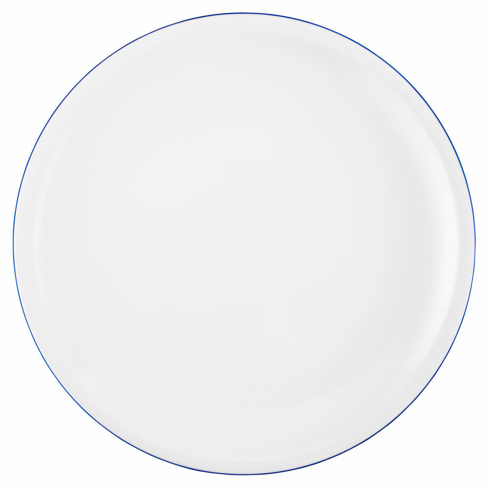 Seltmann Weiden Compact dinner plate, plate, porcelain, blue rim, Ø 27 cm, 001.718860