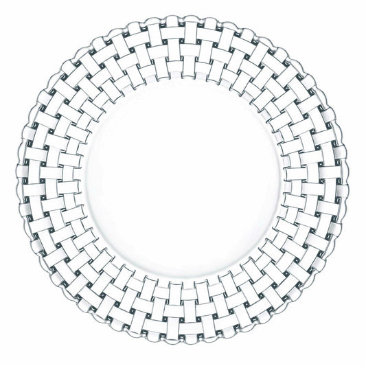 Nachtmann Bossa Nova Speiseteller, 2er Set, Speise Teller, Servierteller, Glasteller, Kristallglas, Ø 27 cm, 0098028-0