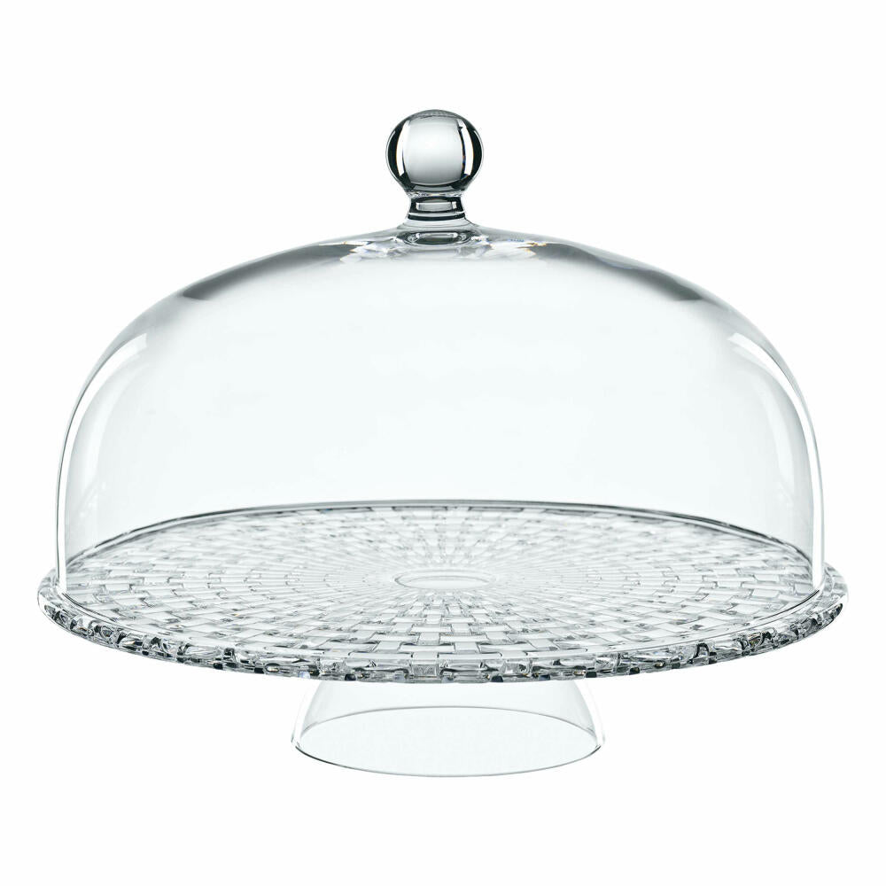 Nachtmann Bossa Nova Tortenplatte mit Haube, Torten Platte, Servierplatte, Glasplatte, Kristallglas, Ø 32 cm, 0099528-0
