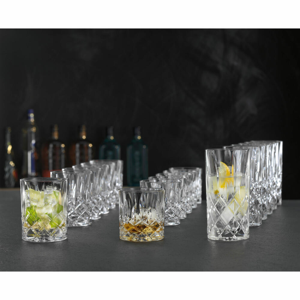 Nachtmann Noblesse cup set 18 pieces, long drink glasses, whiskey cups, SOF tumbler, crystal glass, 101764