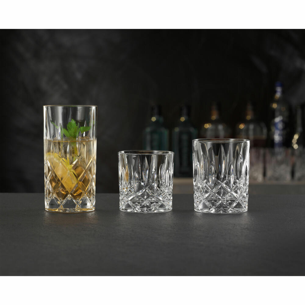 Nachtmann Noblesse cup set 18 pieces, long drink glasses, whiskey cups, SOF tumbler, crystal glass, 101764