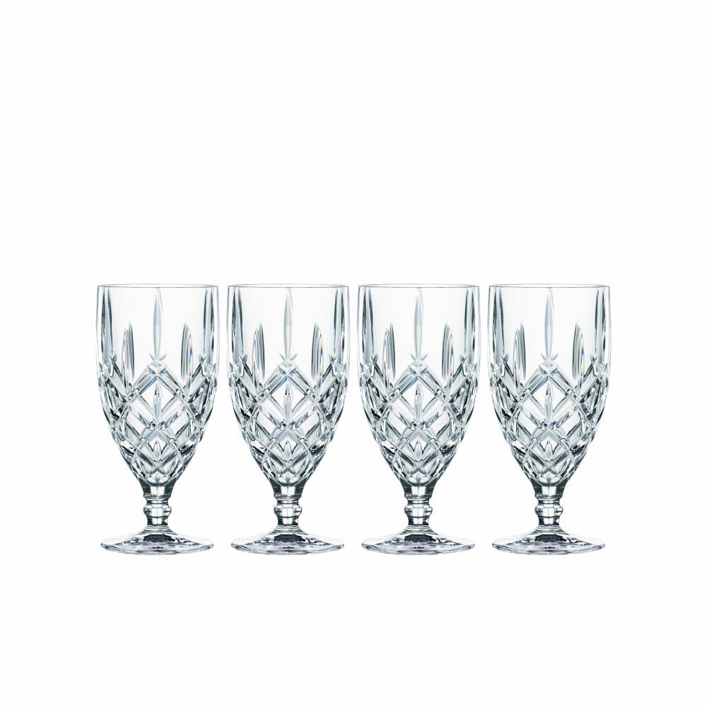 Nachtmann Bierkelch Set Noblesse 4-tlg., Biergläser mit Fuß, Kristallglas, 102556