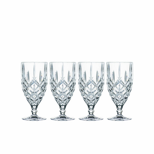 Nachtmann Beer Goblet Set Noblesse 4-piece, Beer Glasses with Base, Crystal Glass, 102556