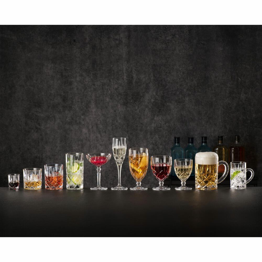 Nachtmann Bierkelch Set Noblesse 4-tlg., Biergläser mit Fuß, Kristallglas, 102556