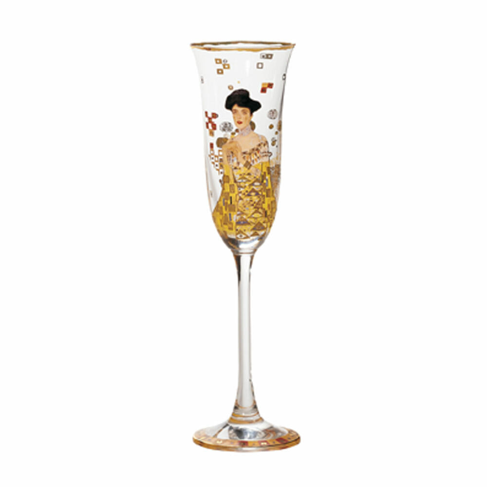 Goebel Adele Bloch-Bauer - Sektglas Artis Orbis Gustav Klimt Bunt Glas