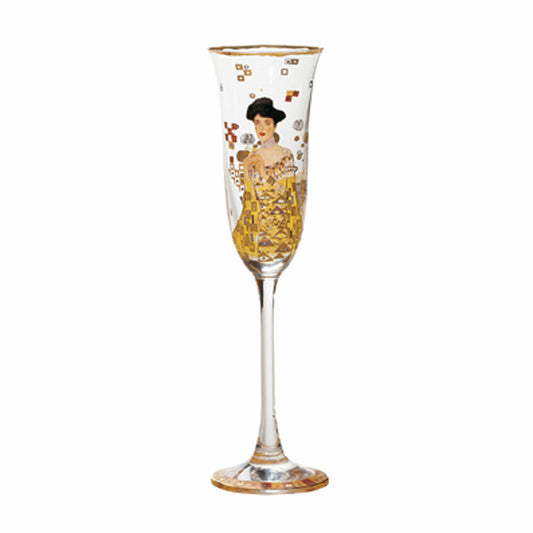 Goebel Adele Bloch-Bauer - Sektglas Artis Orbis Gustav Klimt Bunt Glas