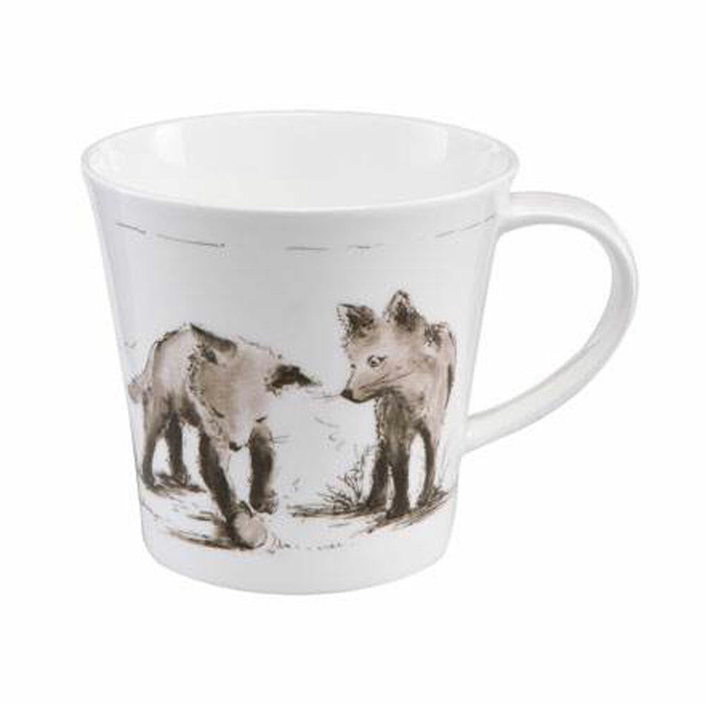 Goebel Coffee-/Tea Mug Peter Schnellhardt Erste Entdeckungsreise, Fine Bone China, schwarz-weiß, 350 ml, 26500111