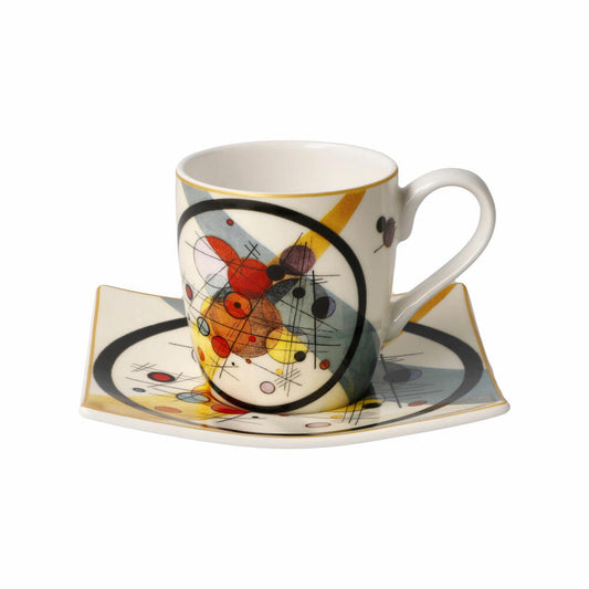 Goebel Kreise im Kreis - Espressotasse Artis Orbis Wassily Kandinsky Bunt Fine Bone China 67100031