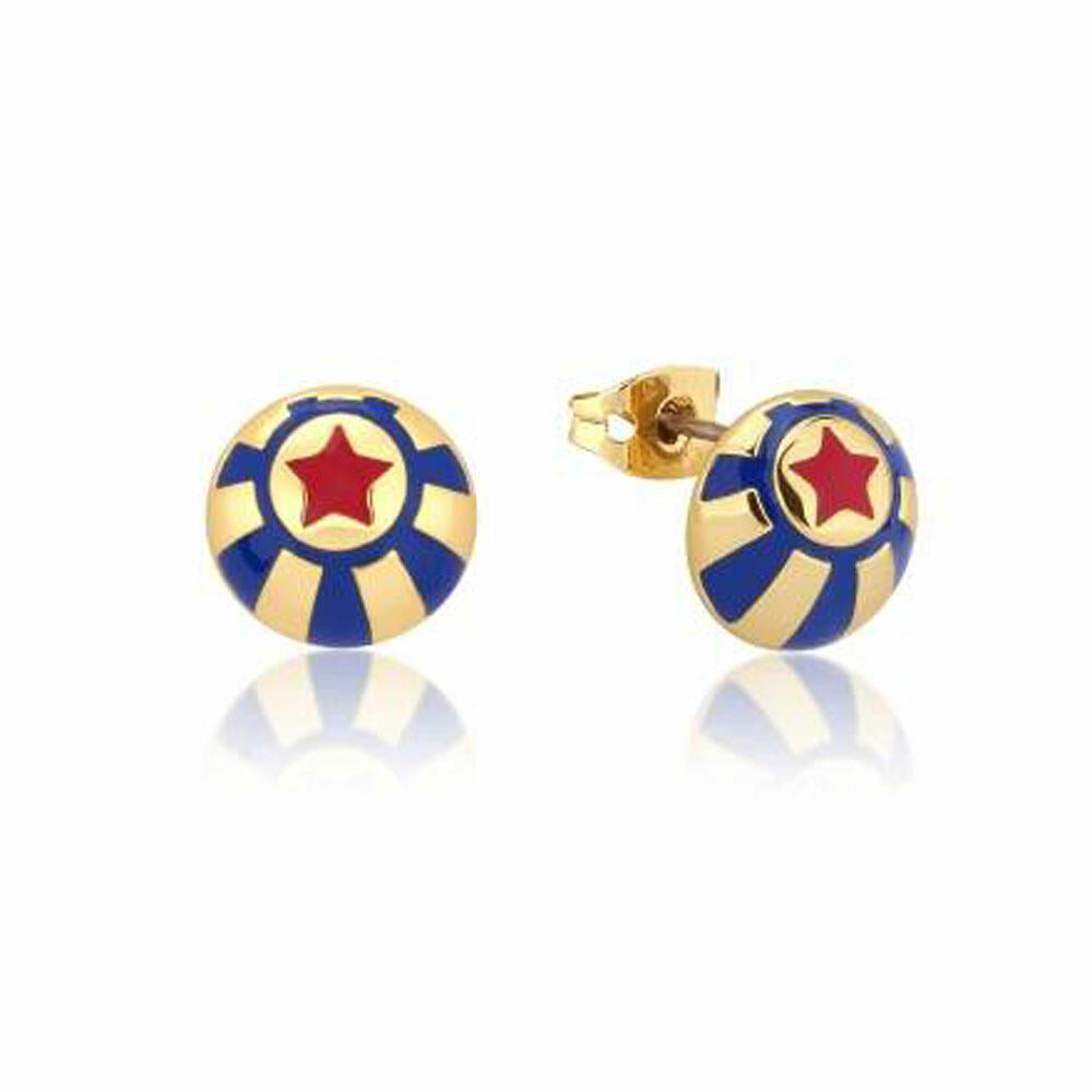 Goebel Zirkus Ball Ohrstecker Couture Kingdom Dumbo Gelbgold Messing vergoldet 12101241