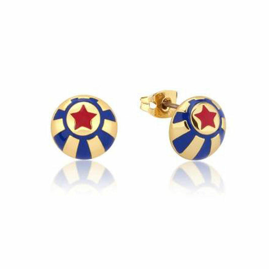 Goebel Zirkus Ball Ohrstecker Couture Kingdom Dumbo Gelbgold Messing vergoldet 12101241