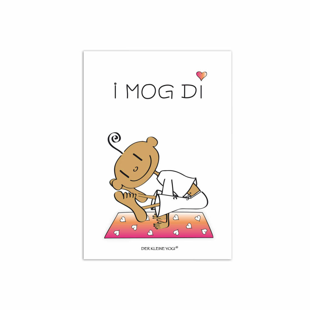 Goebel Der Kleine Yogi Postkarte I mog Di, 10er Pack Postkarten, Post Karte, Papier / Pappe, 10.5 cm x 15 cm, 54100201