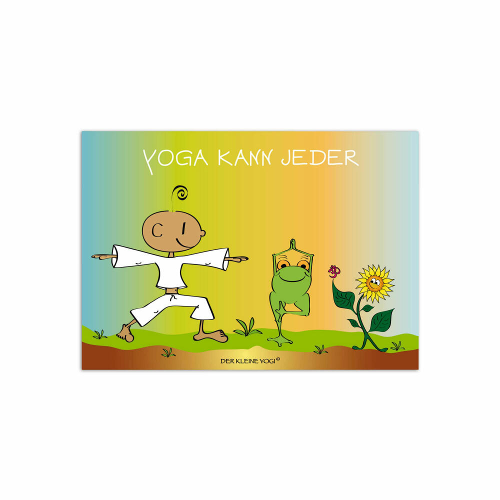 Goebel Der Kleine Yogi Postkarte Yoga kann jeder, 10er Pack Postkarten, Post Karte, Papier / Pappe, 10.5 cm x 15 cm, 54100391