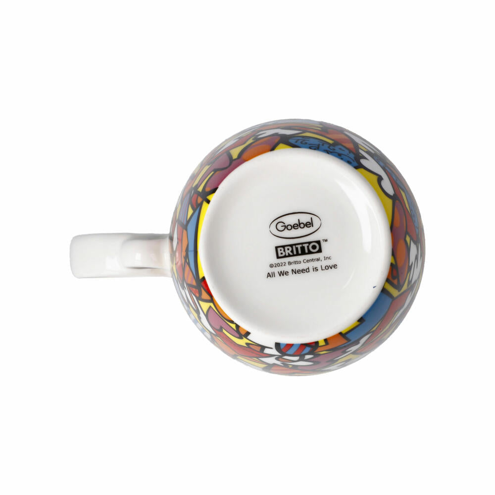Goebel Artist Mug Romero Britto - All We Need is Love, Cup, Mug, Fine Bone China, Colorful, 400 ml, 66452841