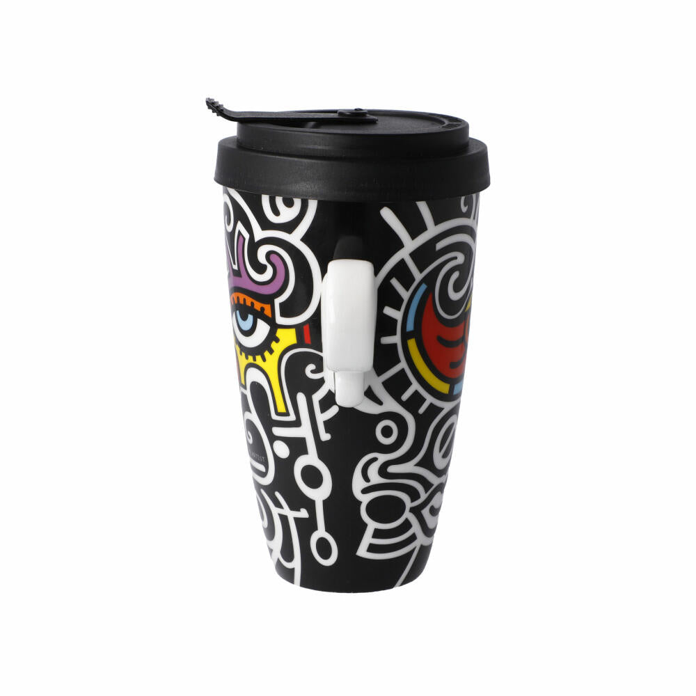 Goebel Mug To Go Billy the Artist - Bright Eyes, drinking mug, coffee mug, Pop Art, Fine Bone China, colorful, 500 ml, 67080621